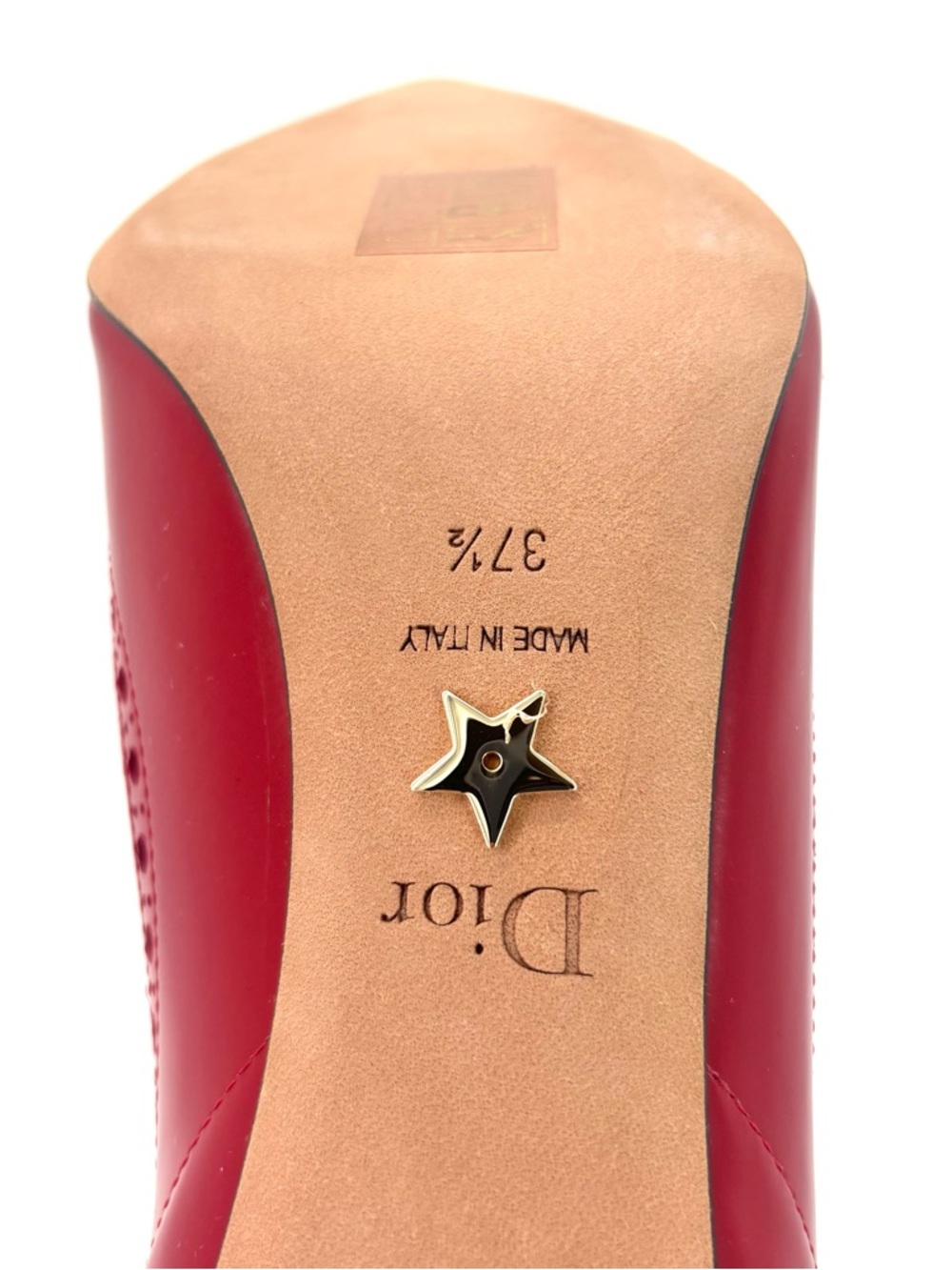 Christian Dior Spectadior Buckle Brogue Maryjane Cap Toe Pointed Toe Pumps 37.5 - Picture 9 of 9